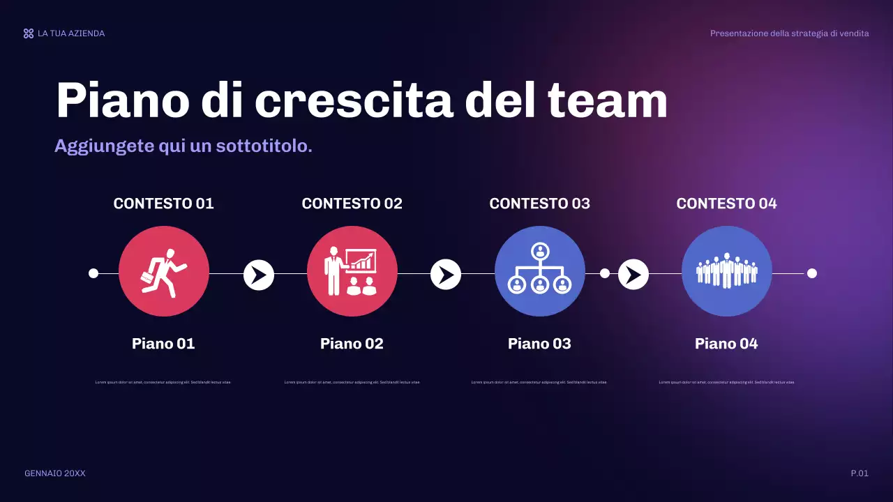 arancione presentazione di vendita moderna