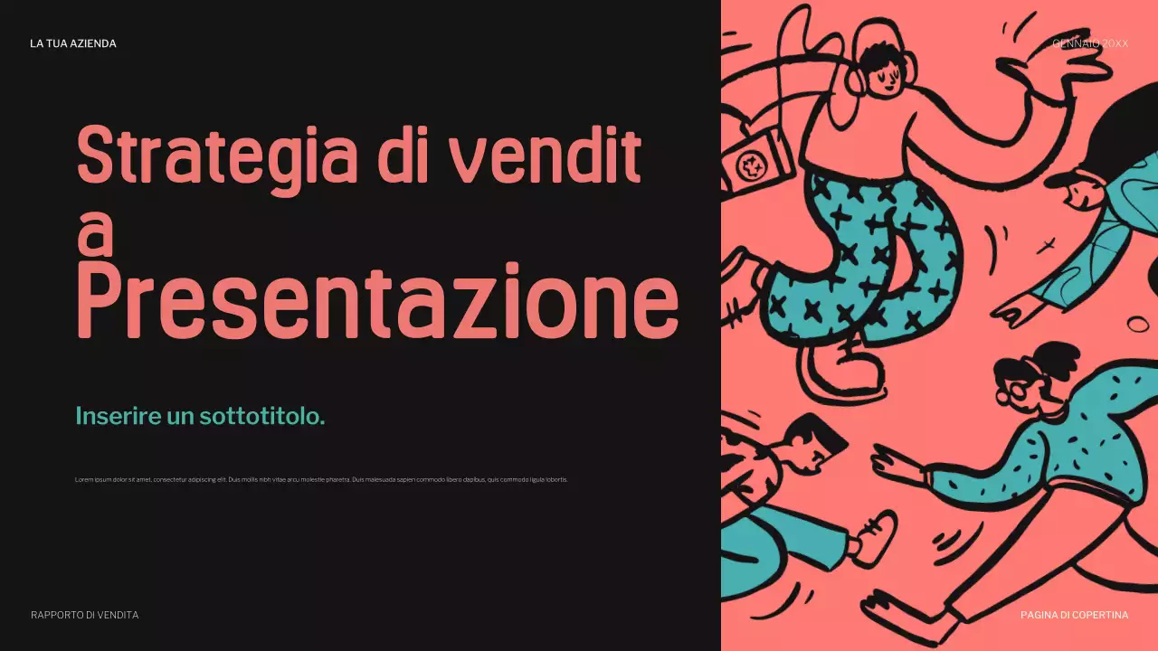 presentazione di vendita giocosa sul corallo