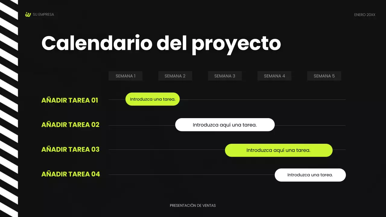 presentación social moderna negra