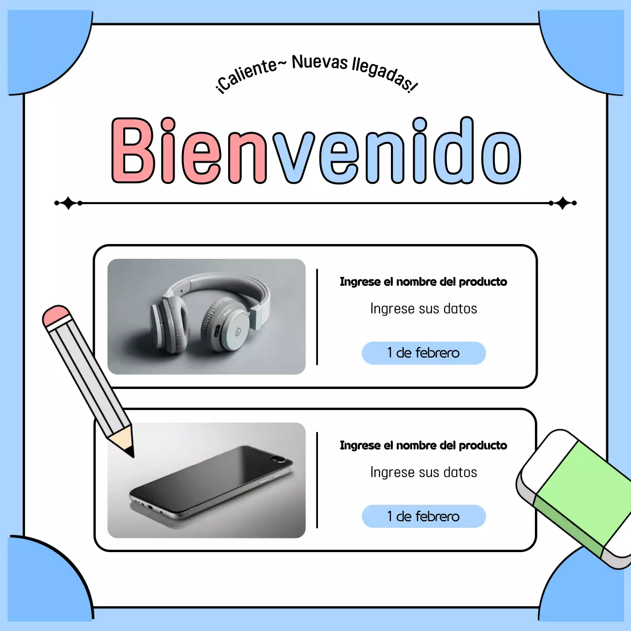 Graduación en azul claro