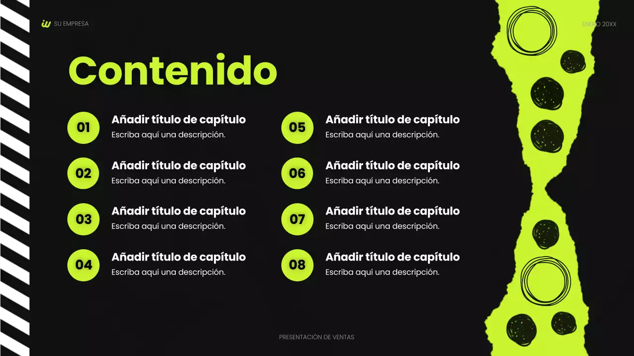 presentación social moderna negra