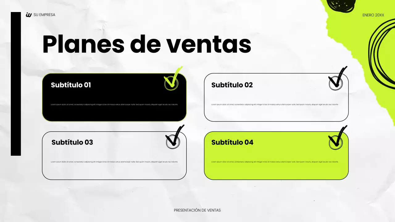 presentación social moderna negra