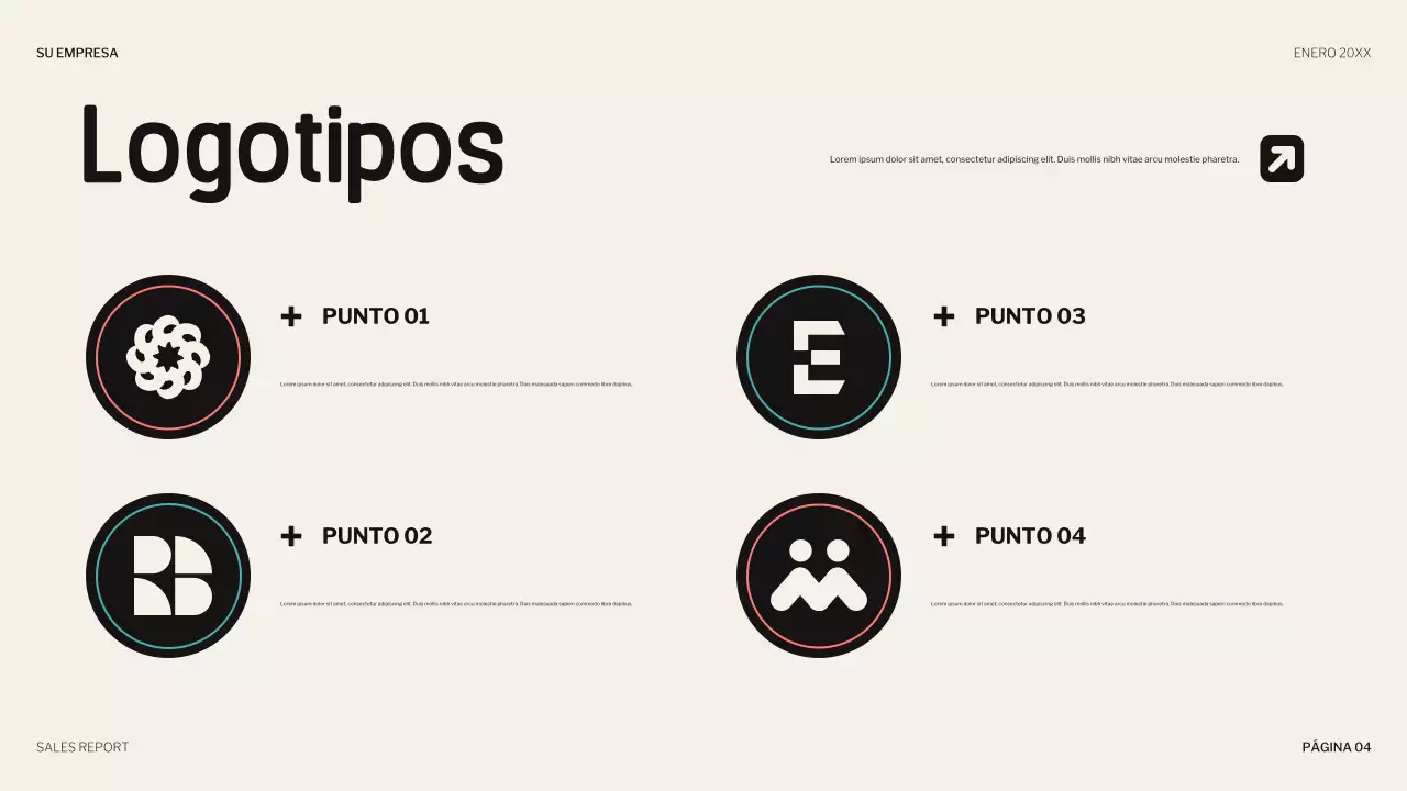 coral presentación lúdica de ventas