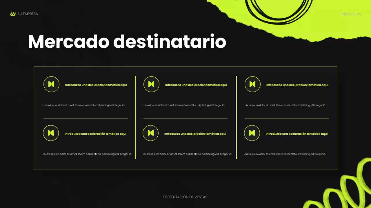 presentación social moderna negra