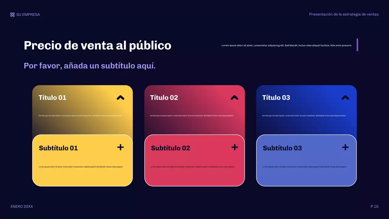 presentación de ventas orange modern