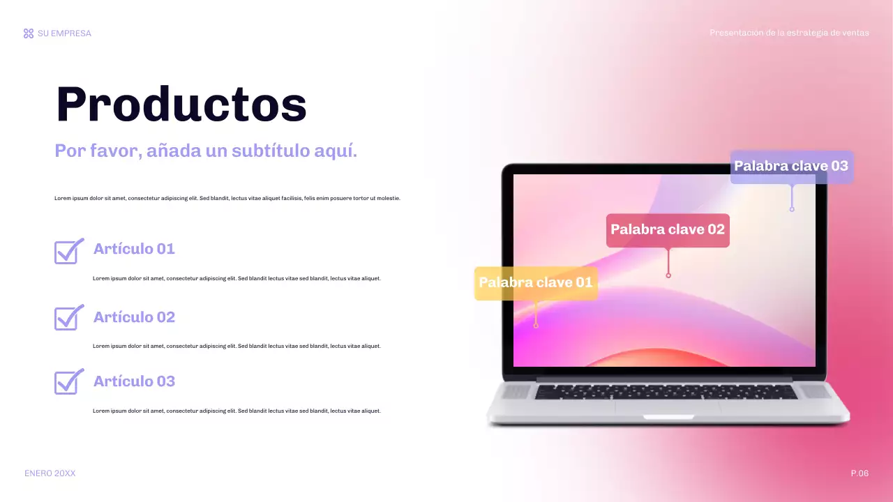 presentación de ventas orange modern