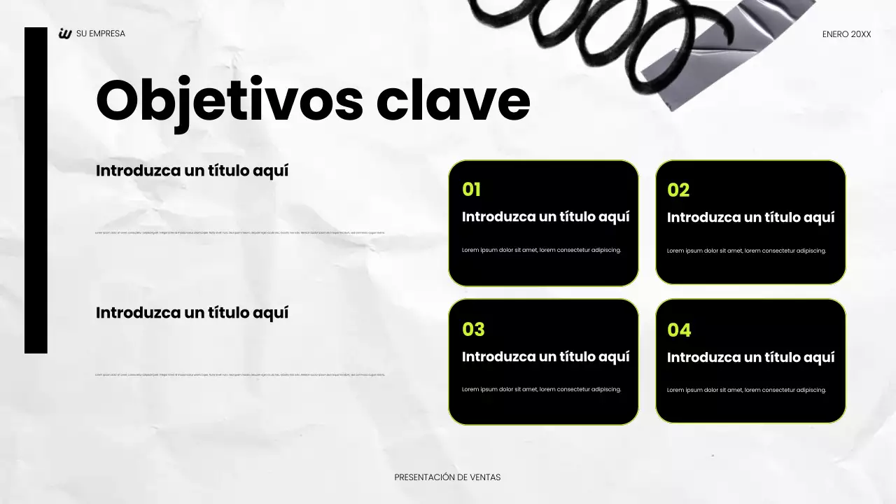 presentación social moderna negra