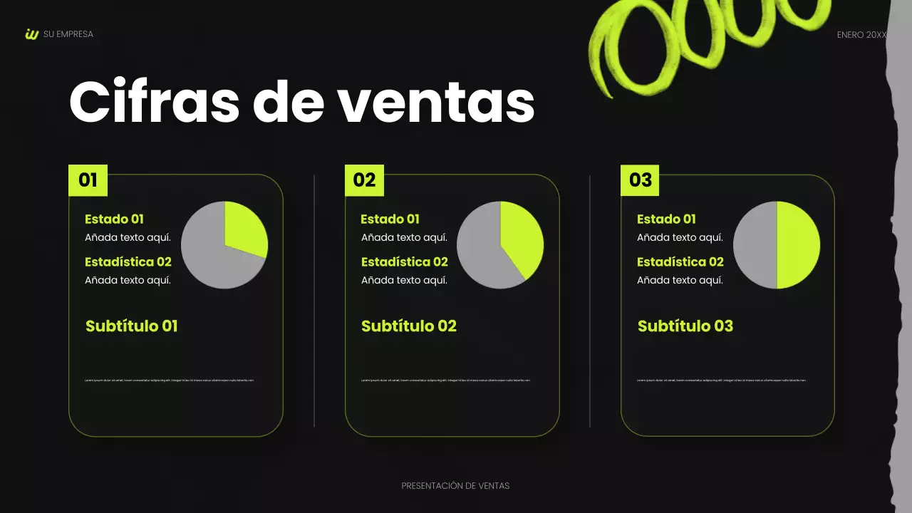 presentación social moderna negra