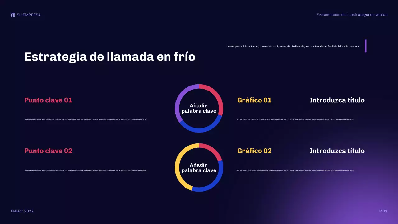 presentación de ventas orange modern