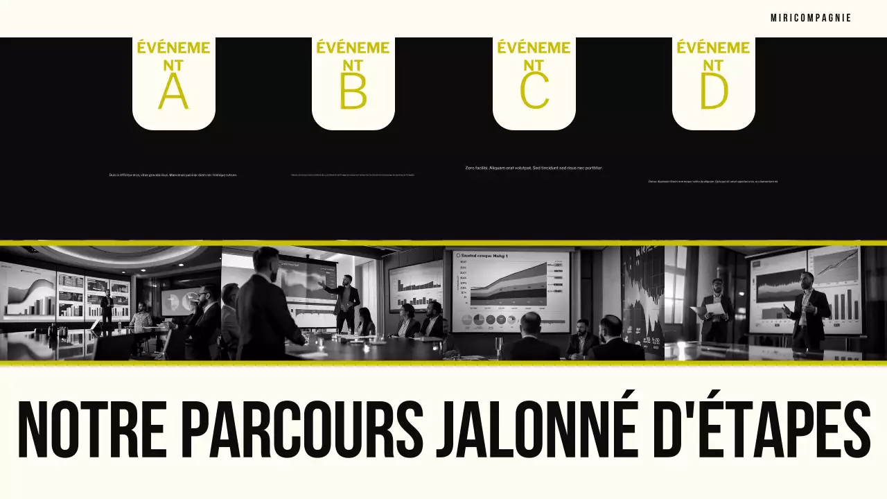 document d'affaires moderne noir