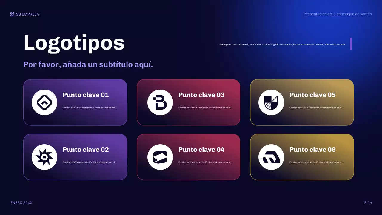 presentación de ventas orange modern