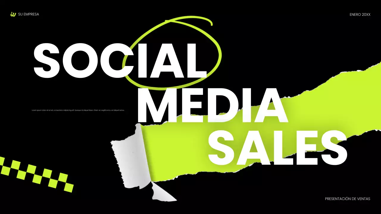 presentación social moderna negra