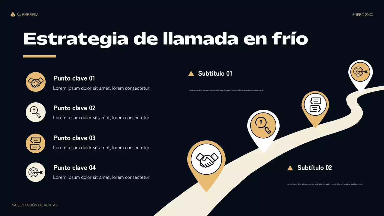 presentación de ventas black modern