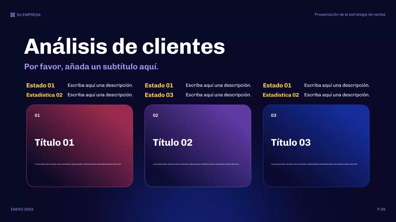 presentación de ventas orange modern