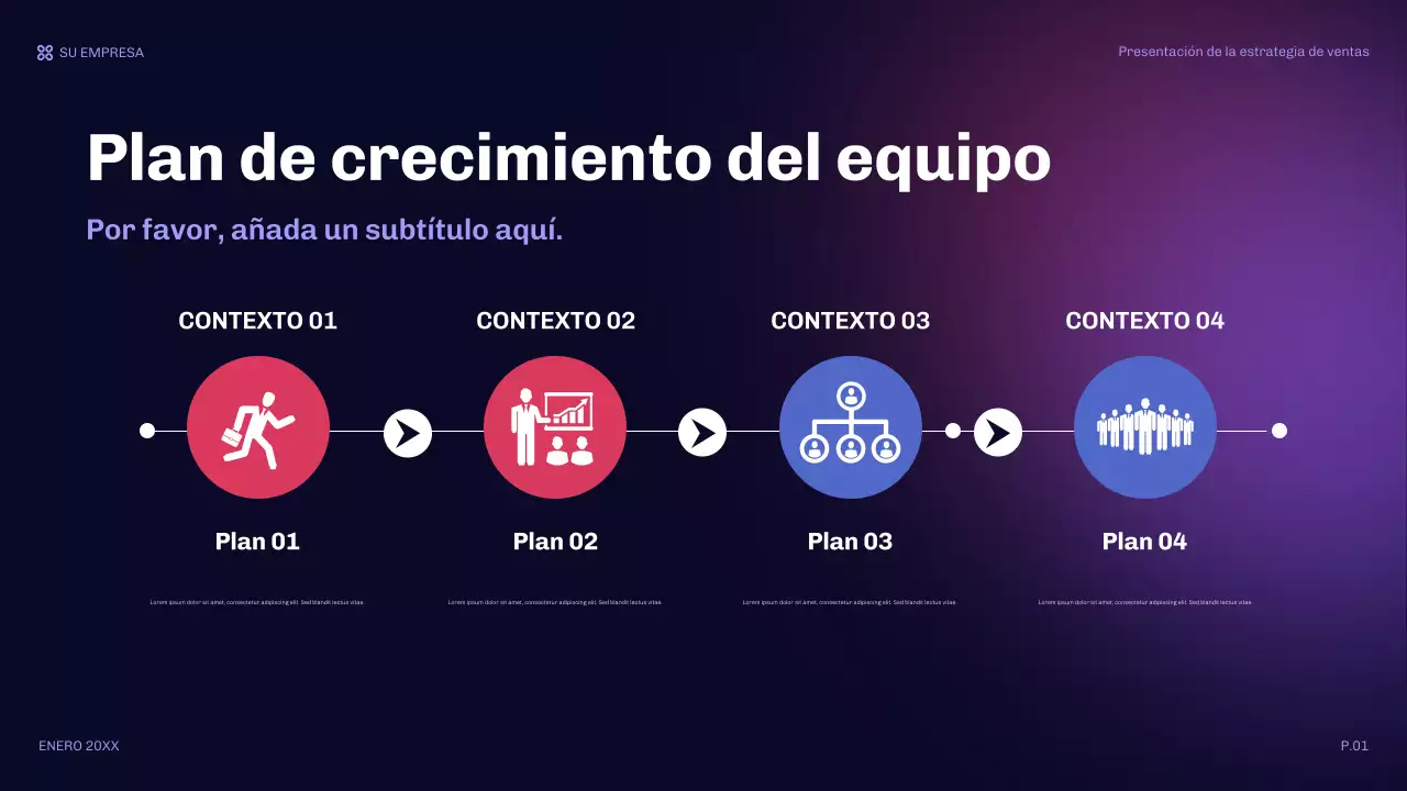 presentación de ventas orange modern