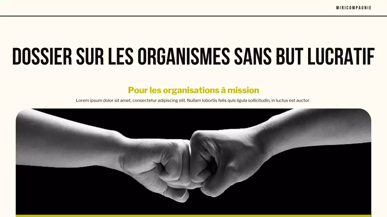 document d'affaires moderne noir