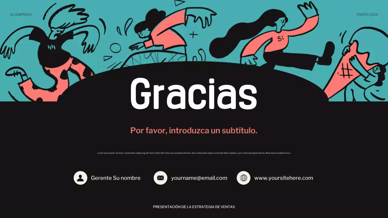 coral presentación lúdica de ventas