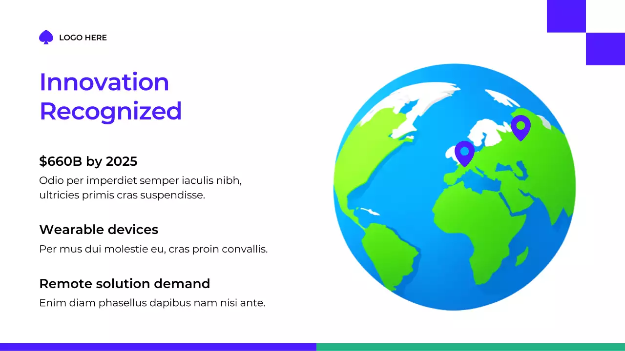 Blue Modern Health Tech Introduction Presentation