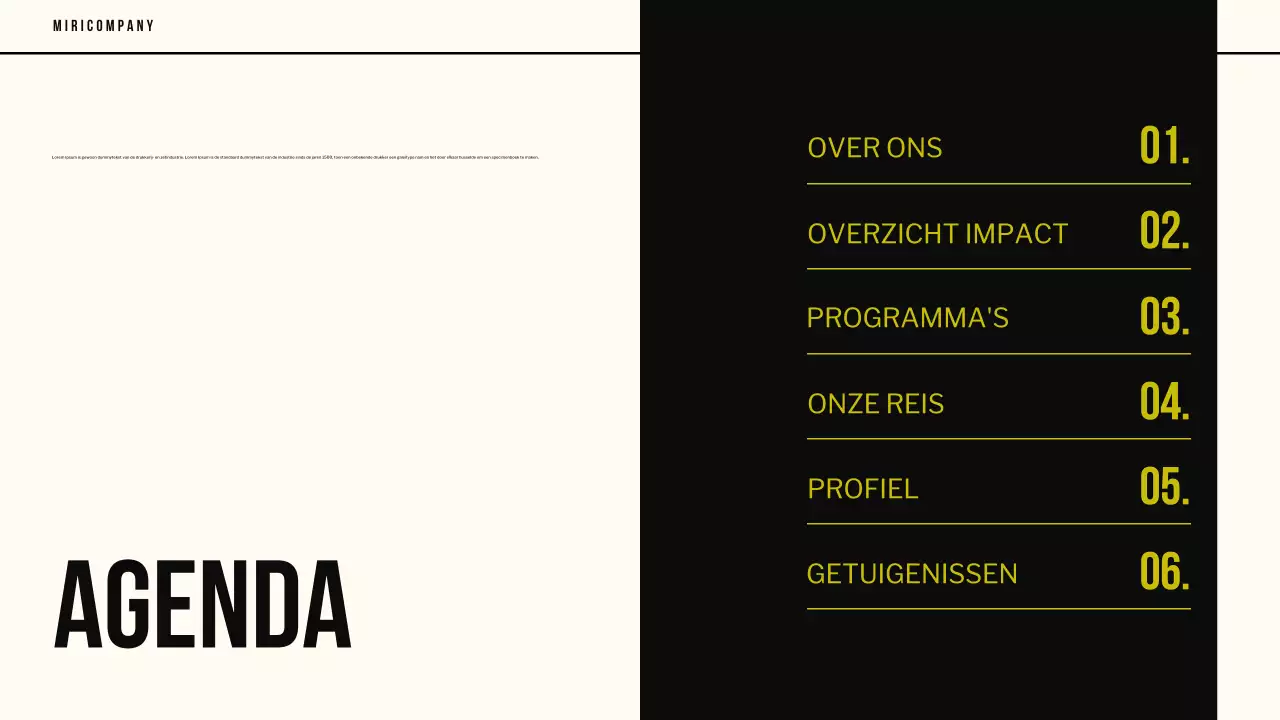 zwart modern zakelijk document