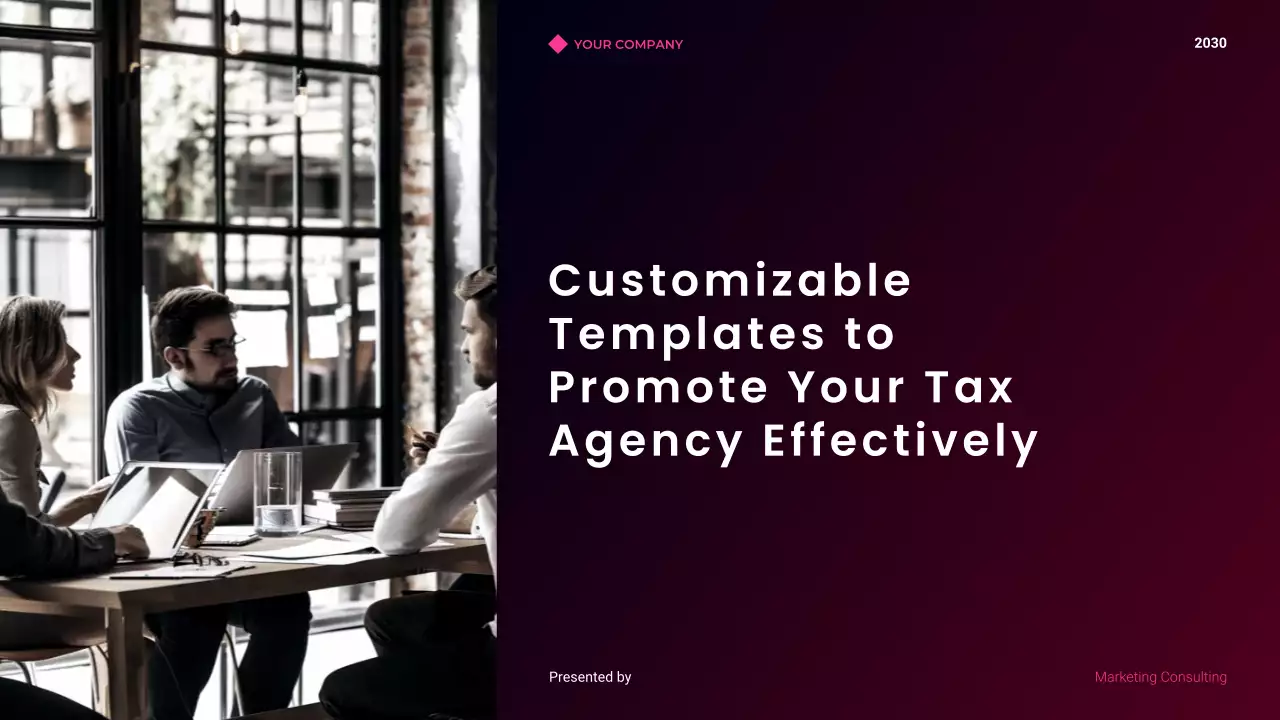 Violet Gradient Consulting Agency Presentation