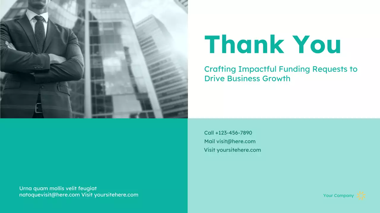 Teal Modern Startup Funding Proposal Presentation