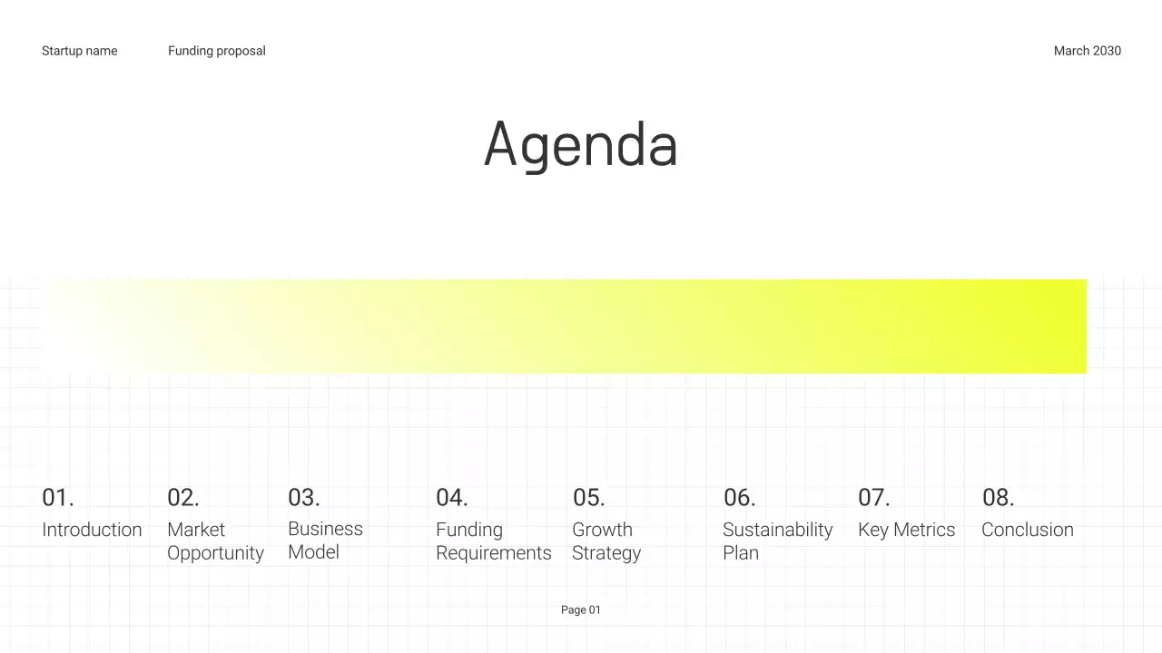 Trendy Bold Tech Startup Funding Presentation