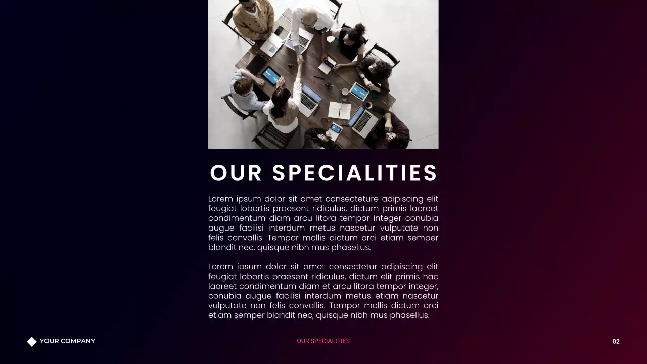 Violet Gradient Consulting Agency Presentation