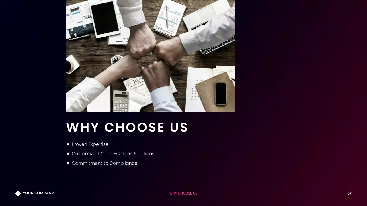 Violet Gradient Consulting Agency Presentation