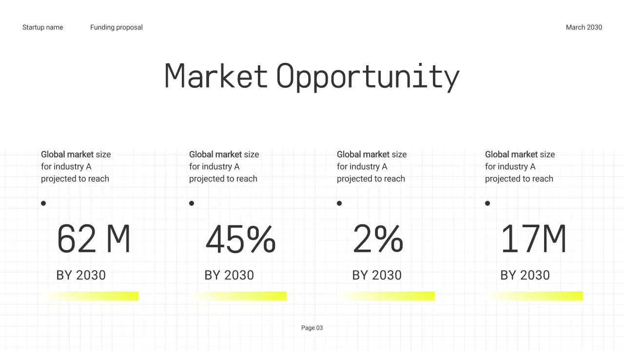 Trendy Bold Tech Startup Funding Presentation