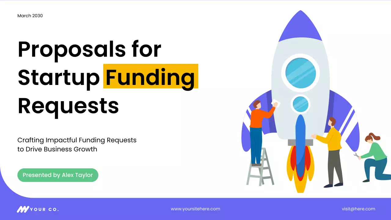 Purple Modern Startup Funding Proposal Presentation