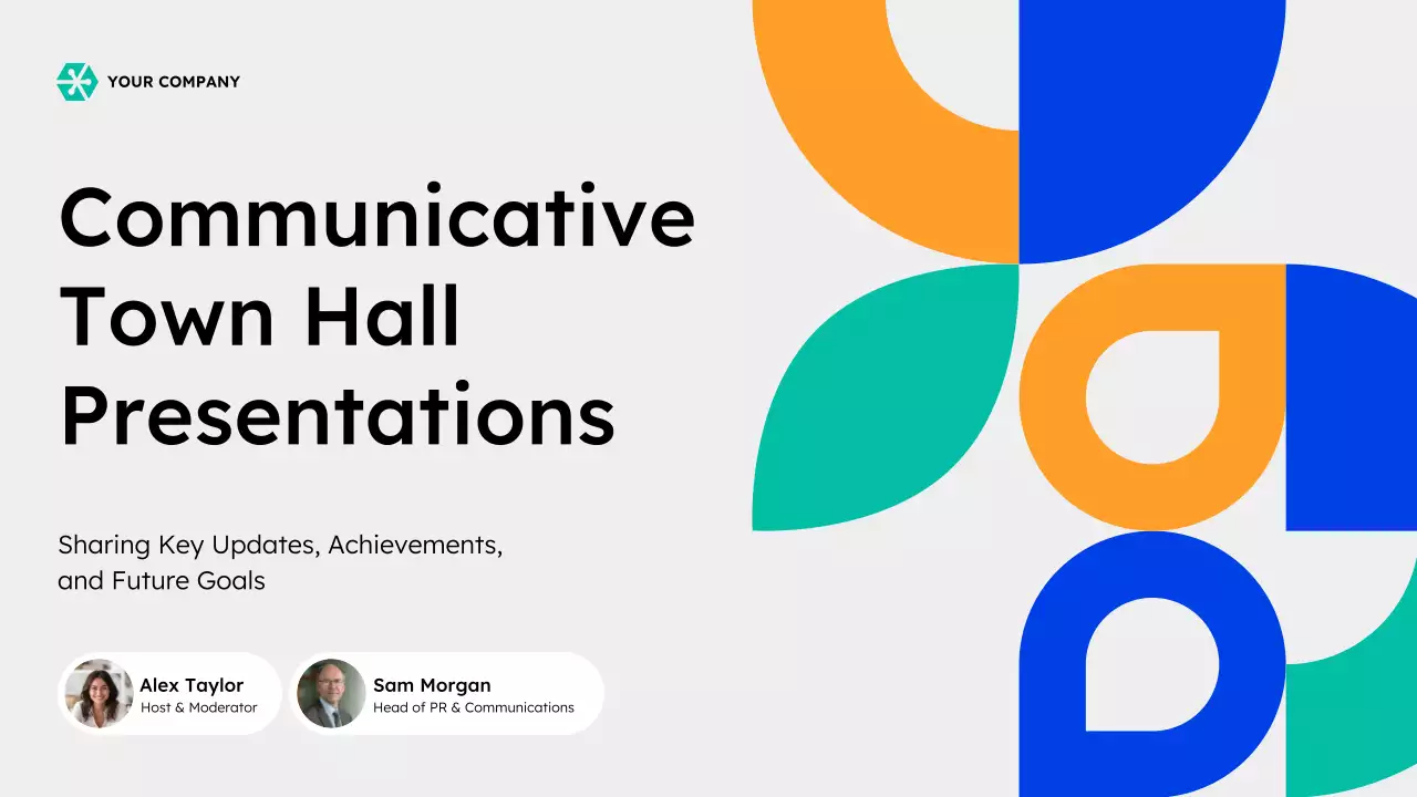 Gray Modern Town Hall Meeting Presentation