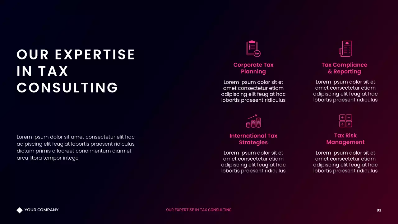 Violet Gradient Consulting Agency Presentation