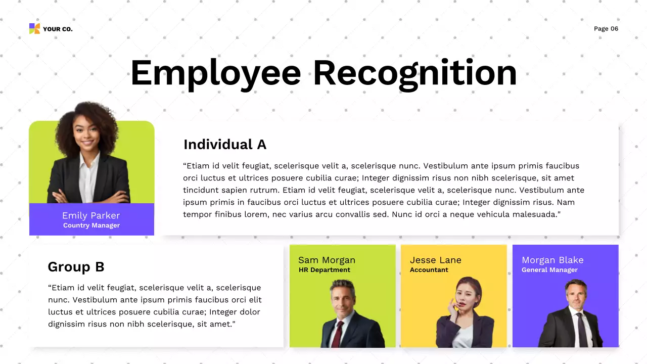 Colourful Modern Town Hall Meeting Presentation