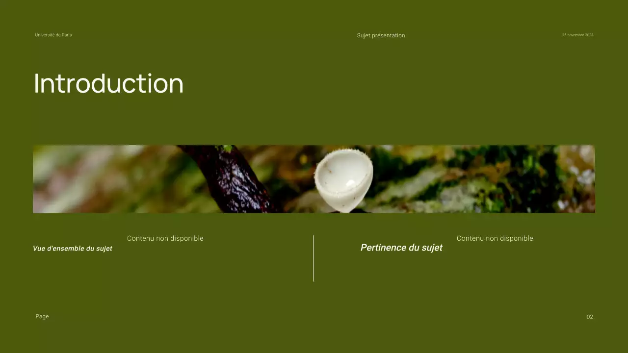 Présentation minimale et simple pour le cours de biologie