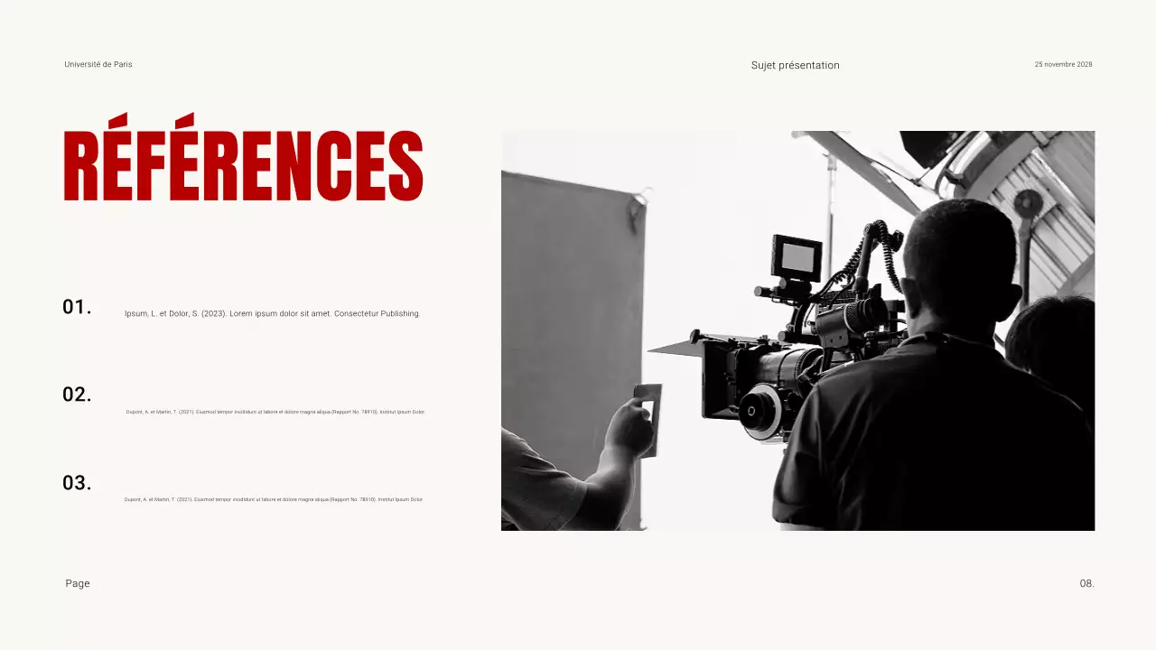 Matériel pédagogique pour les films sombres et contrastés