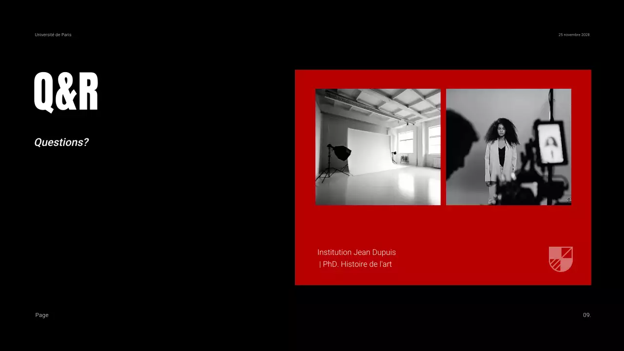 Matériel pédagogique pour les films sombres et contrastés