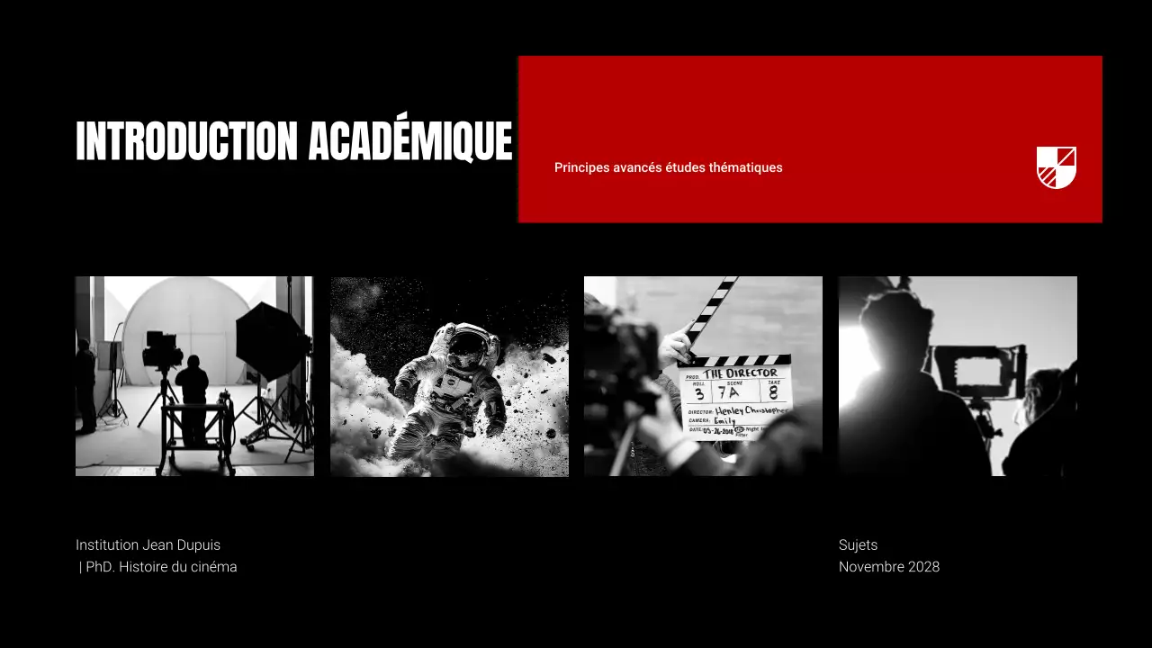 Matériel pédagogique pour les films sombres et contrastés