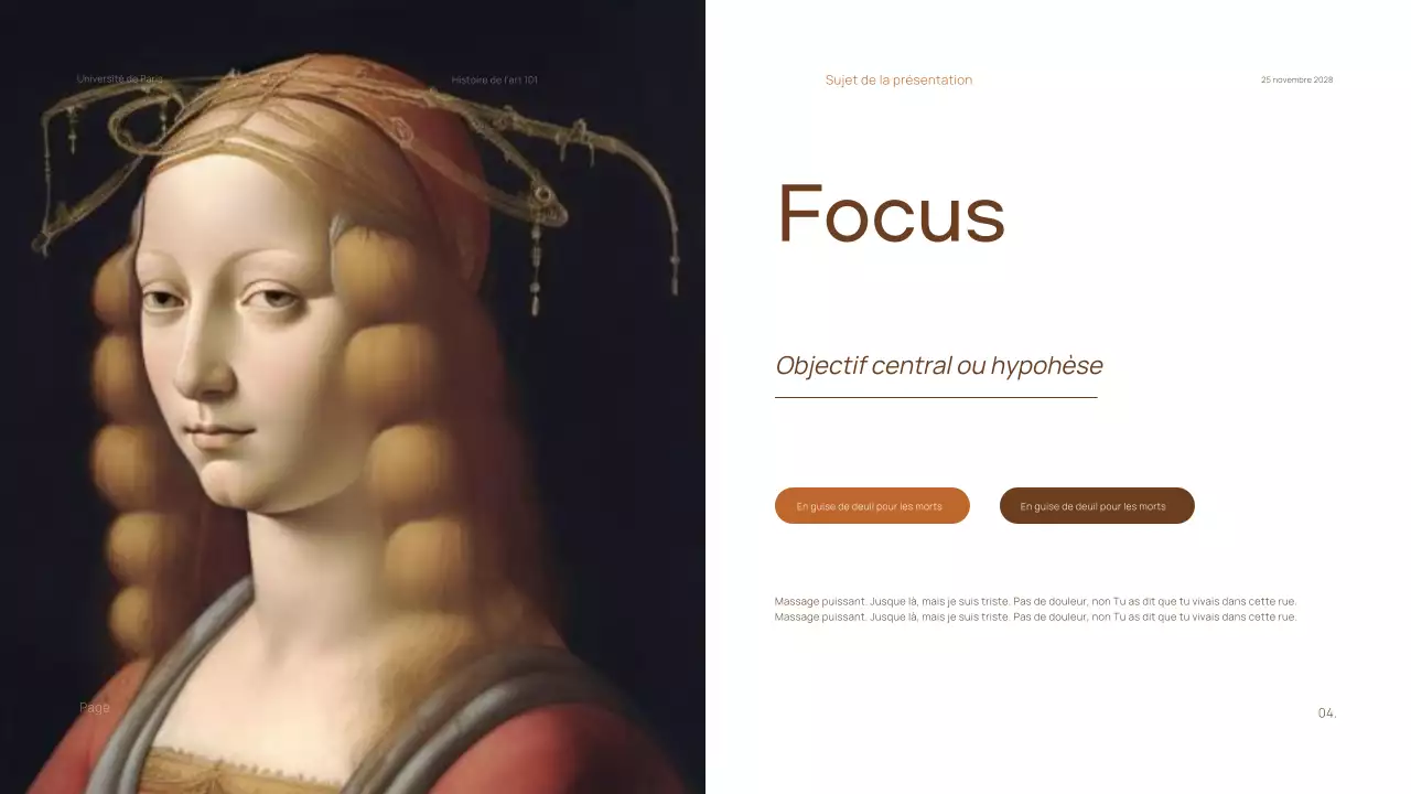 Matériel classique minimal pour les cours d'histoire de l'art