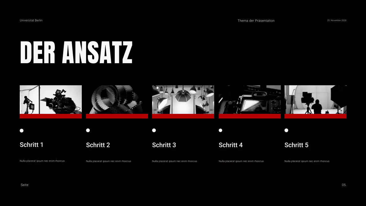 Kühnes, dunkles und kontrastreiches Material für den Filmunterricht