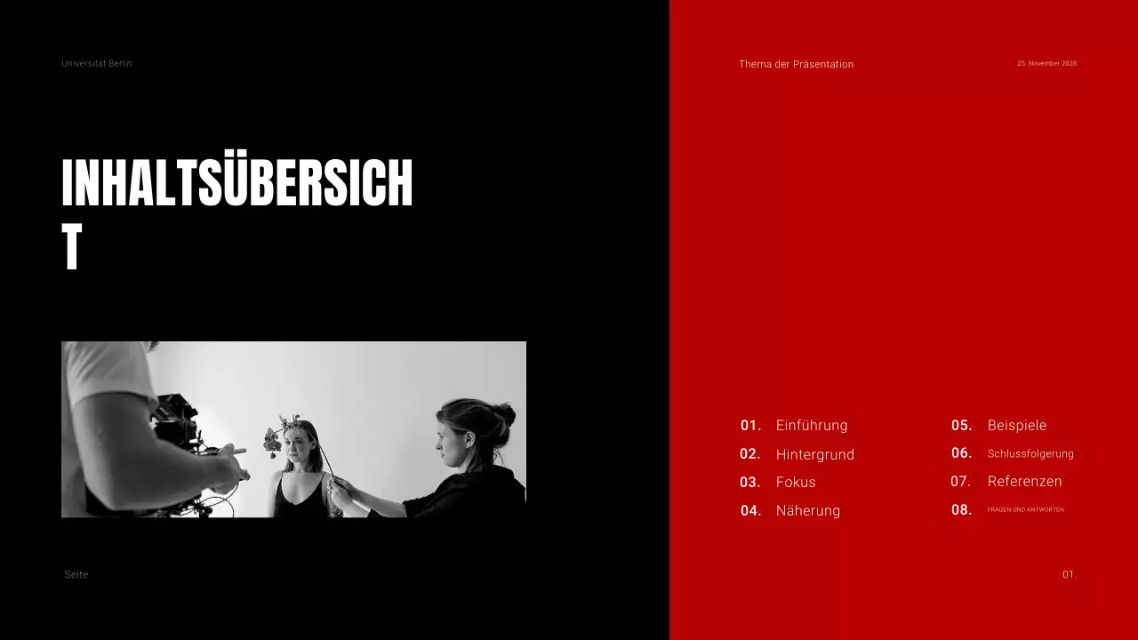 Kühnes, dunkles und kontrastreiches Material für den Filmunterricht