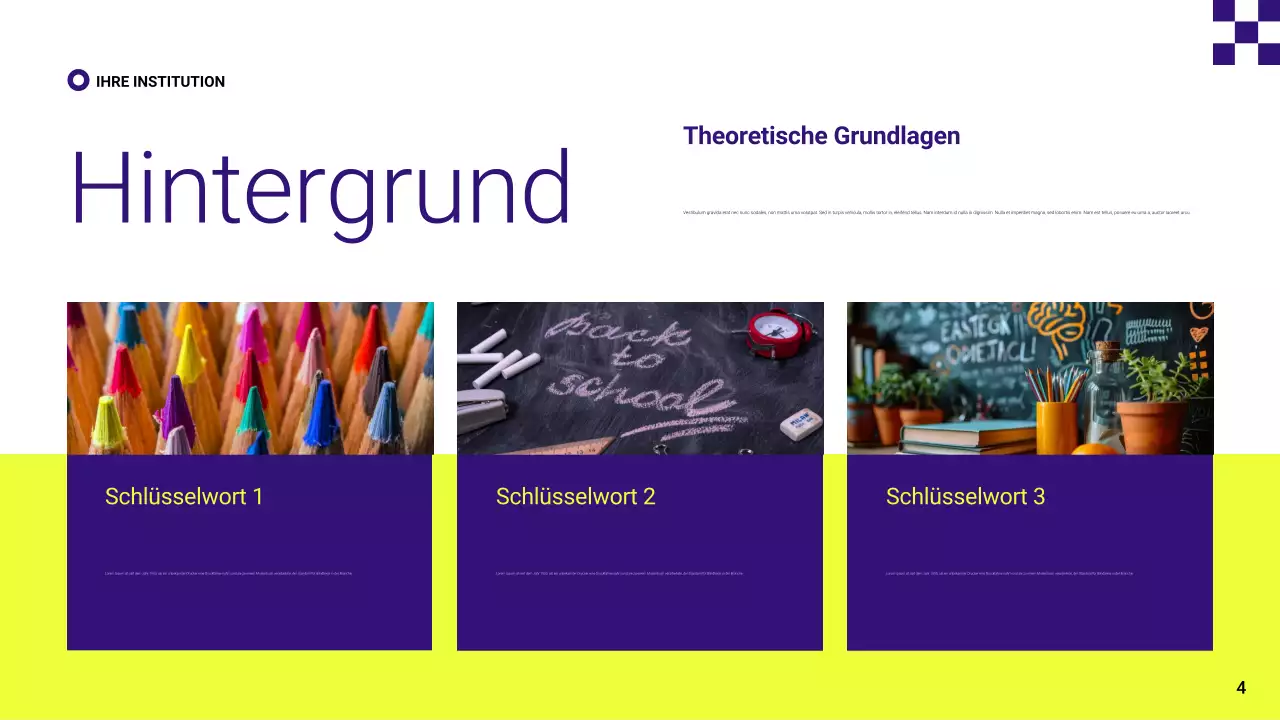 lila moderne Bildung Einführung