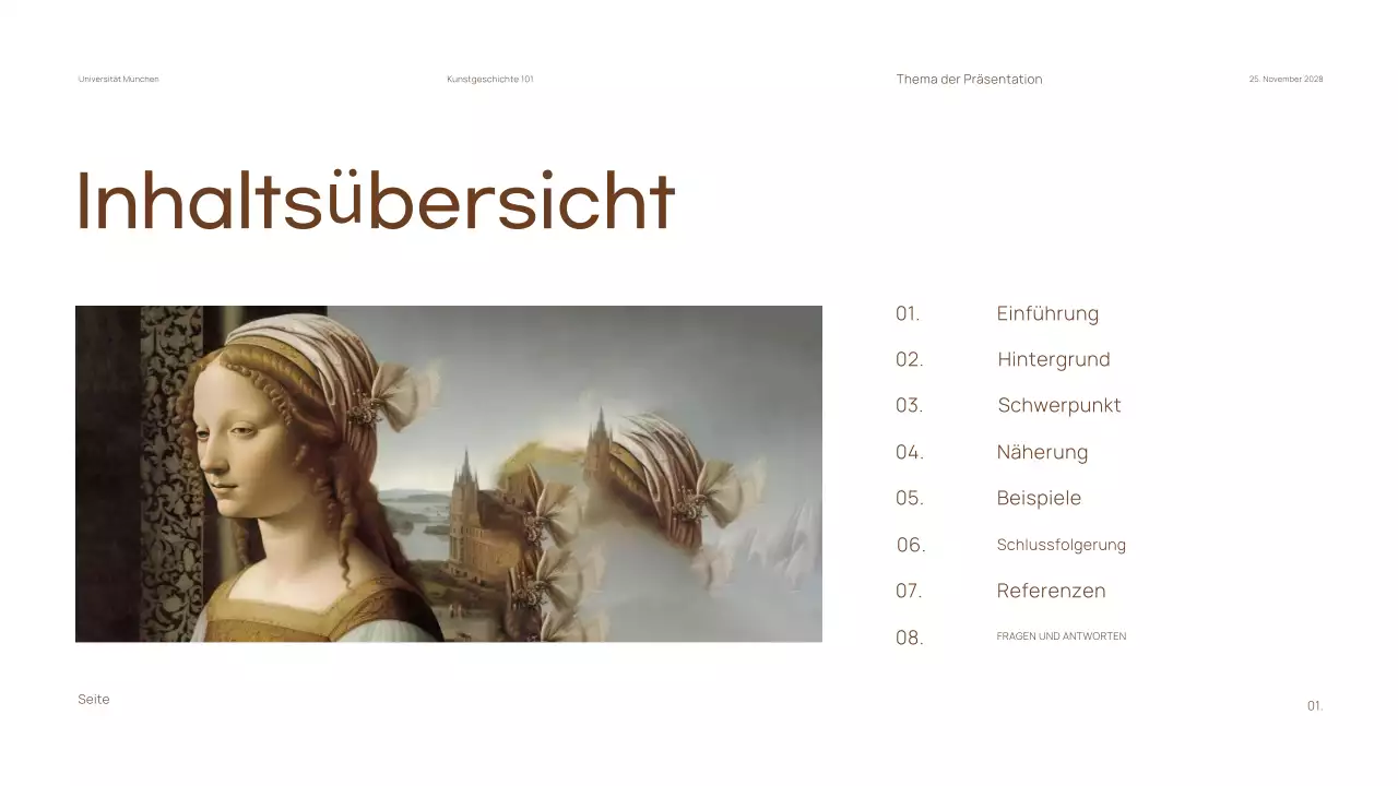 Minimales Material für den klassischen Kunstgeschichtsunterricht