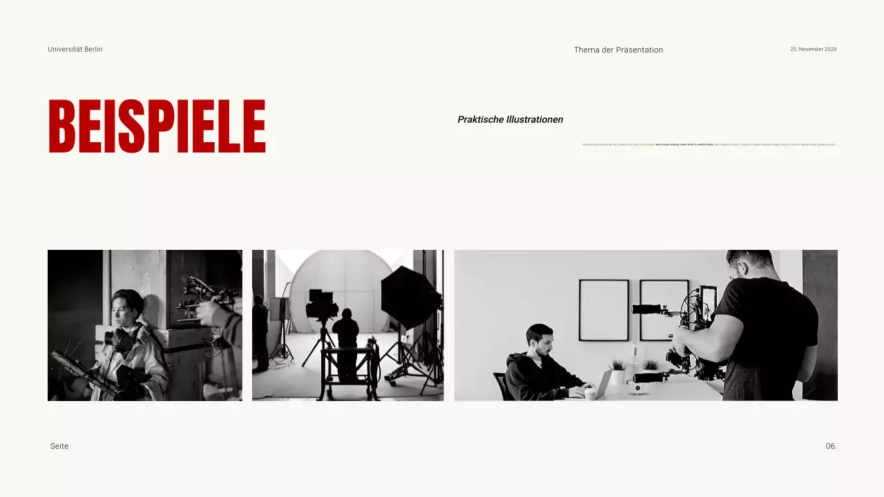 Kühnes, dunkles und kontrastreiches Material für den Filmunterricht