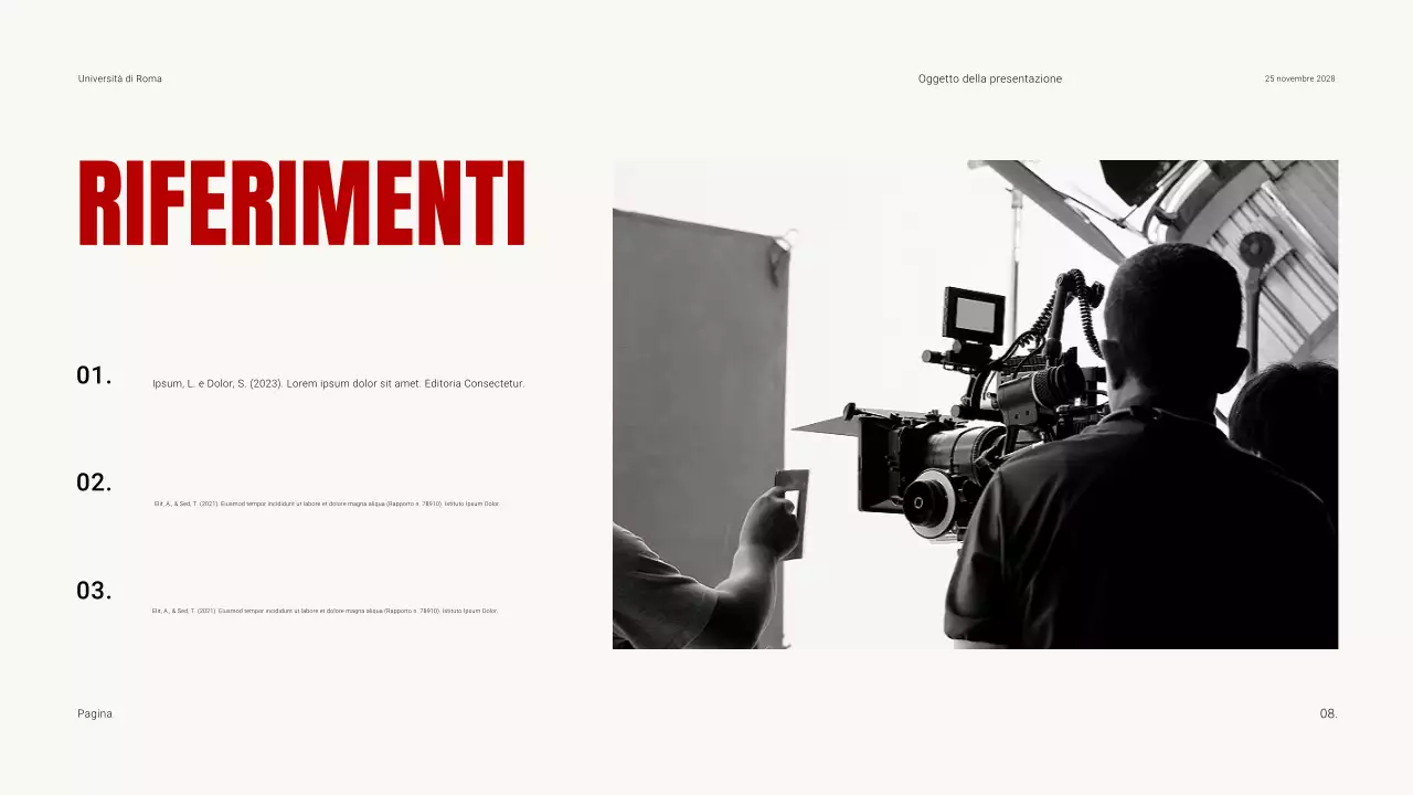 Materiali didattici per film in grassetto, scuri e contrastanti