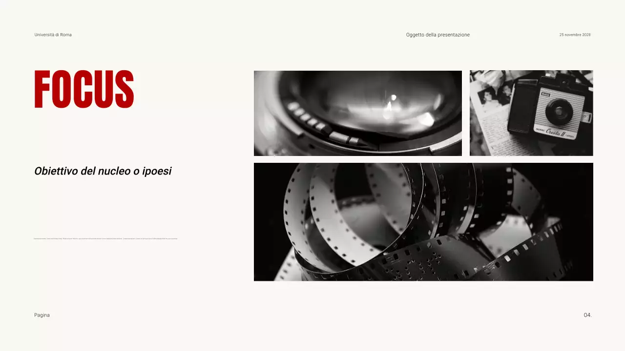 Materiali didattici per film in grassetto, scuri e contrastanti