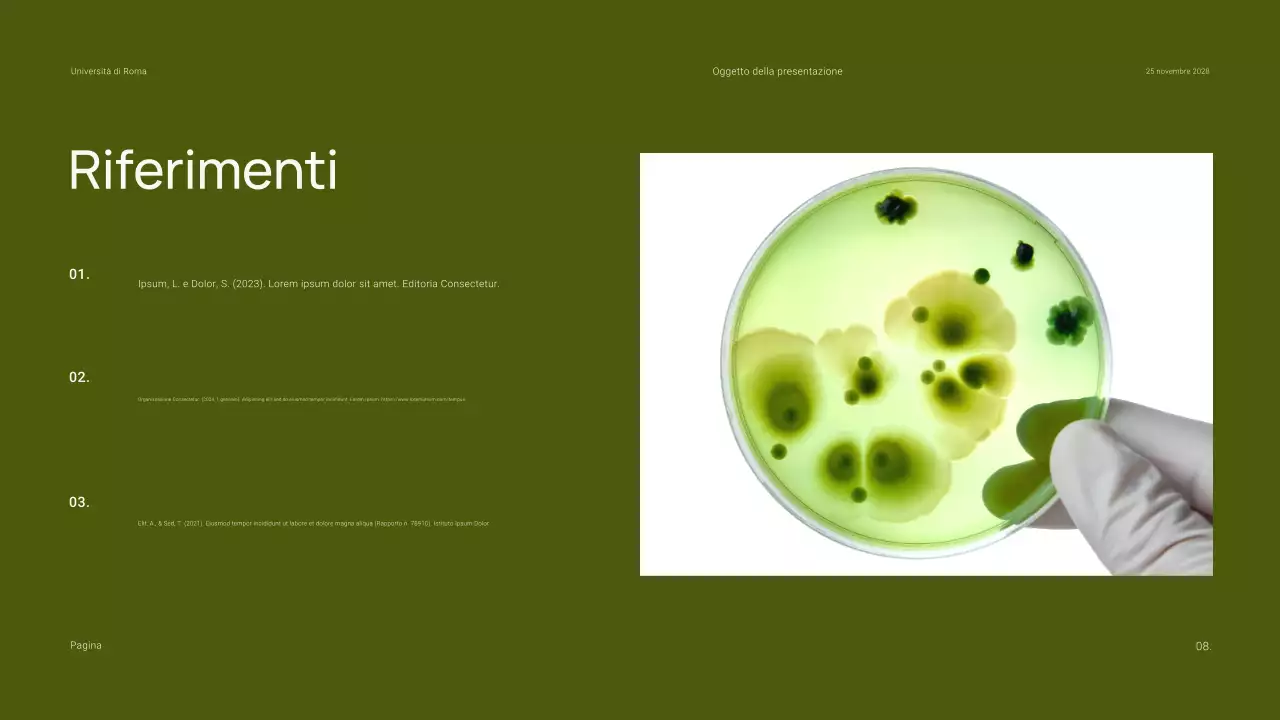 Presentazione minima e semplice della classe di biologia accademica