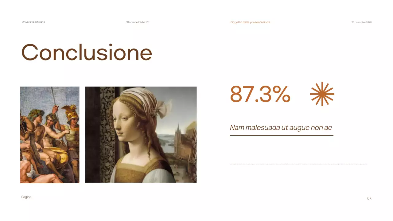 Materiale classico minimo per le lezioni di storia dell'arte