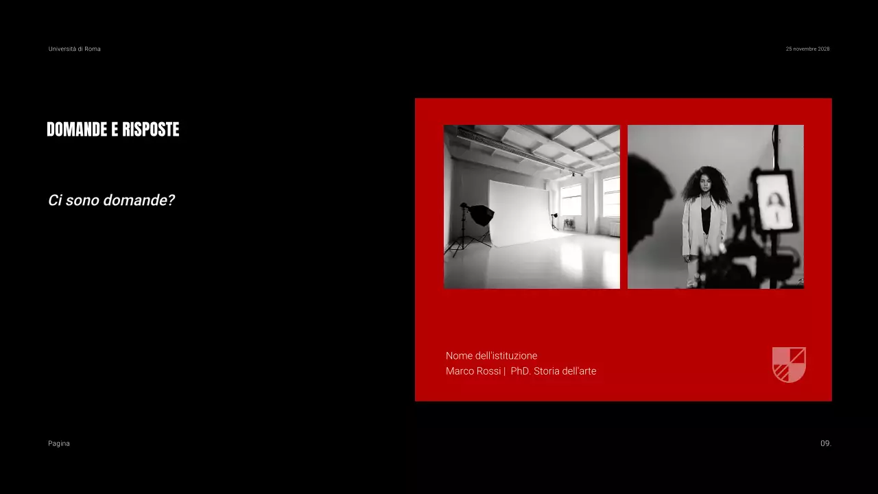 Materiali didattici per film in grassetto, scuri e contrastanti