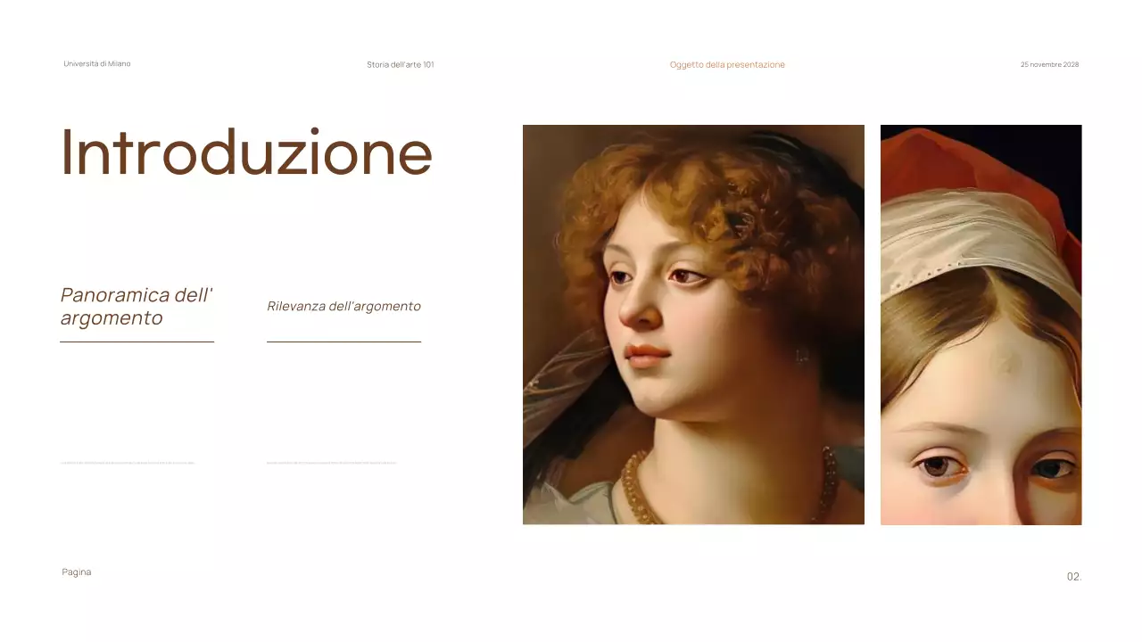 Materiale classico minimo per le lezioni di storia dell'arte