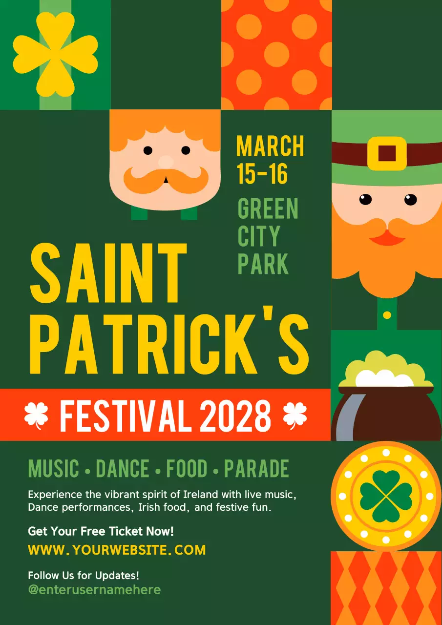 그린팝 세인트 패트릭 페스티벌 프로모션